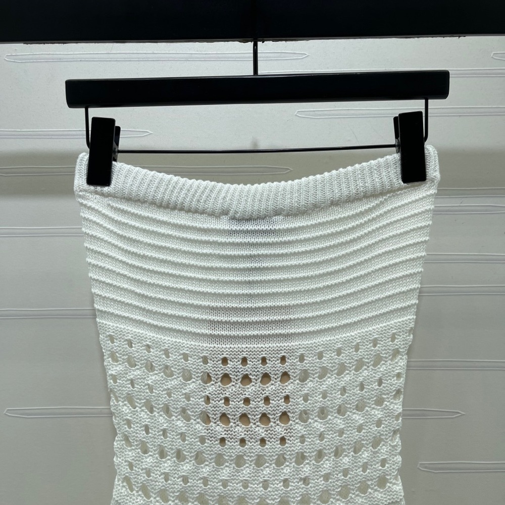 Miu Miu Ivory Crochet Strapless Dress - Picture 7 of 9